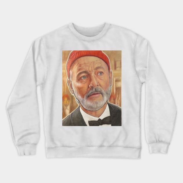 Bill Murray, Steve Zissou, The Life Aquatic Crewneck Sweatshirt by silusUK